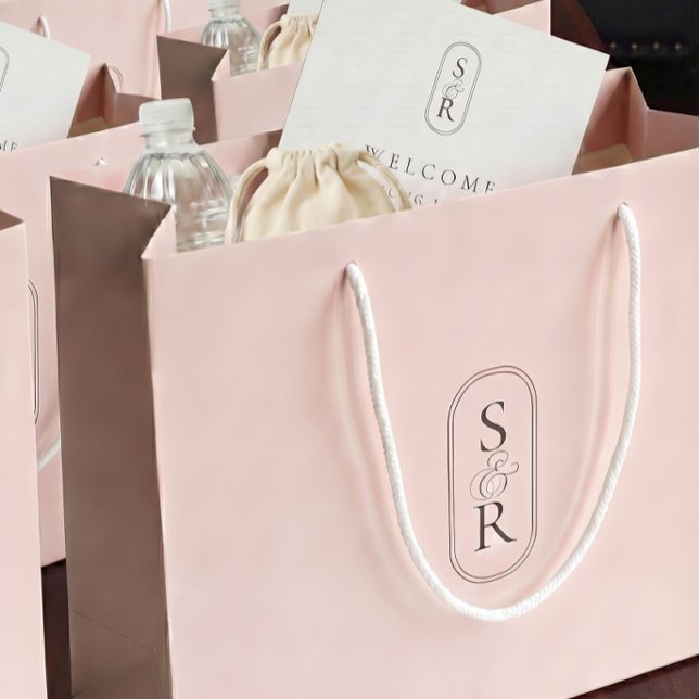 Monogrammed Rose Personalized Wedding Welcome Bag (Creator Uploaded)