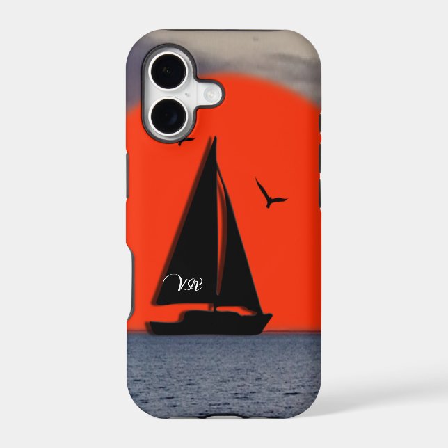 Monogrammed Sailboat (Back)