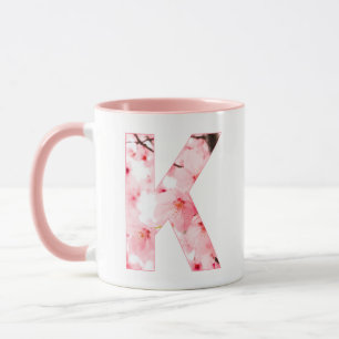 Monogrammed Sakura Mug with Customizable Name