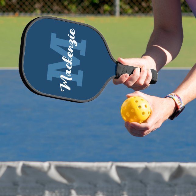 Monogrammed Script Name Custom Colour Pickleball Paddle (Insitu)