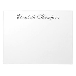 Monogrammed Script Notepad