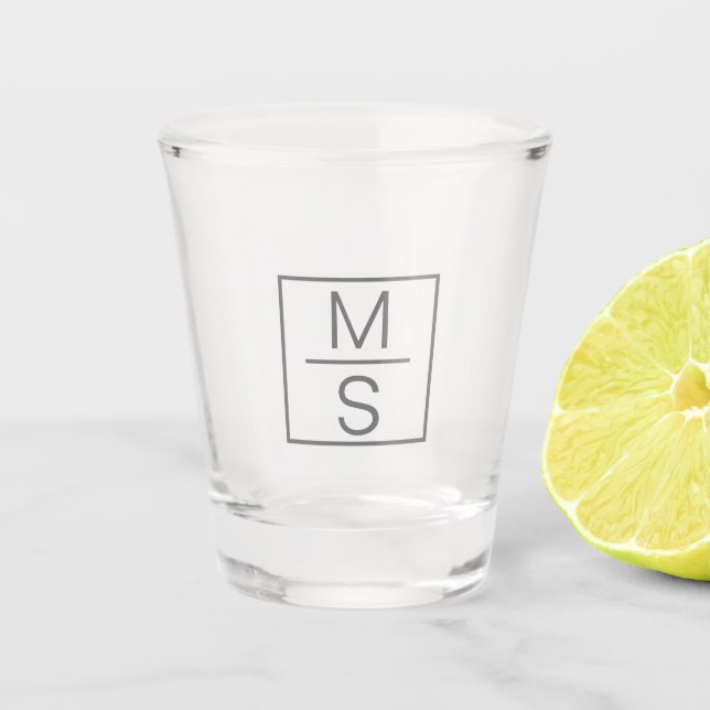 Monogrammed SFFL Split Shot Glass (Front)