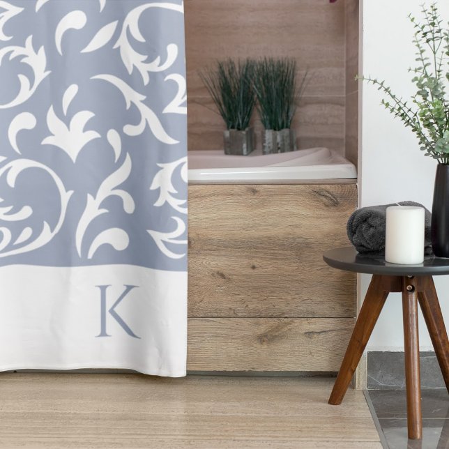 Monogrammed Shower Curtain (This beautiful monogrammed shower curtain would make a wonderful gift for someone special! )
