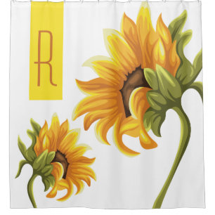 Monogrammed Shower Curtain