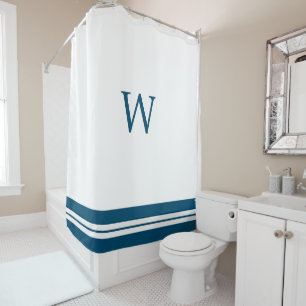 Monogrammed Shower Curtain