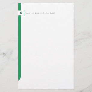 Monogrammed Sidebar Stationery