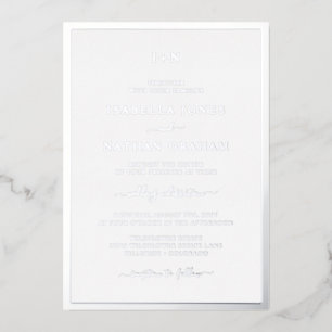 Monogrammed Silver Wedding