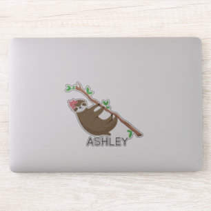 Monogrammed Sloth girl personalised
