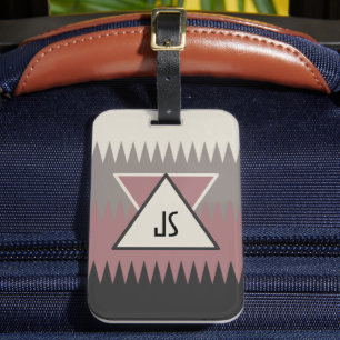 Monogrammed Southwestern Style Luggage Tag