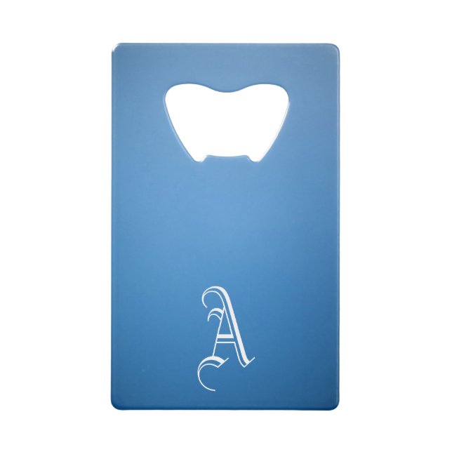 Monogrammed Stainless Steel Bottle Opener (Front)