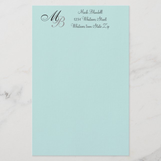 Monogrammed Stationery (Front)