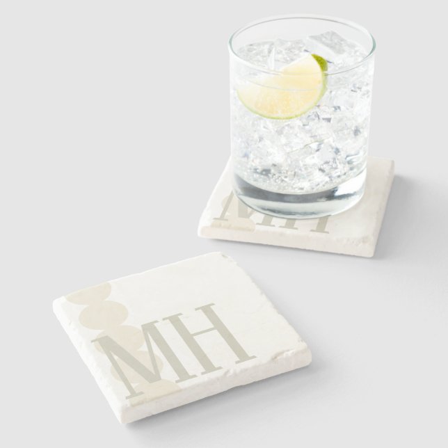 Monogrammed Stone Coaster Template (Side)