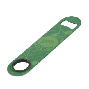 Monogrammed Subtle Golfer Pattern