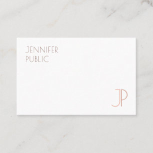 Monogrammed Template Modern Elegant Trendy Business Card