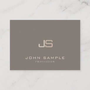Monogrammed Template Professional Modern Elegant Business Card