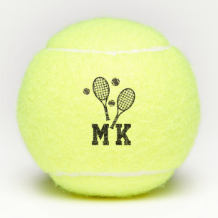 Monogrammed Tennis Initials Personalised Tennis Balls