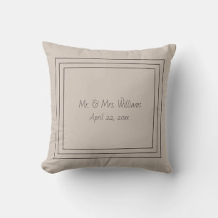 Monogrammed Throw Pillow