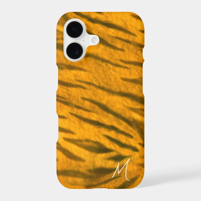 Monogrammed Tiger Fur Pattern Cute (Back)