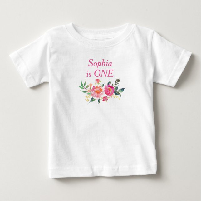 Monogrammed toddler Age T-Shirt (Front)
