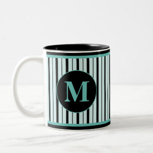 Monogrammed Two-Tone coffee mug