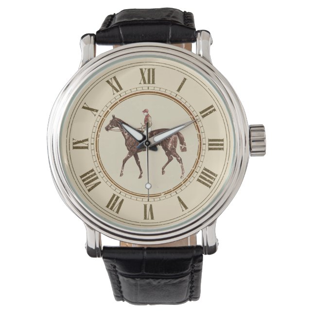 Monogrammed Vintage Equestrian Watch (Front)