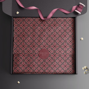 Monogrammed Vintage Primrose Art Nouveau Deco Tissue Paper