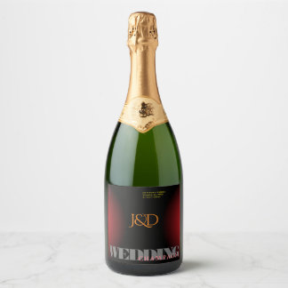 Monogrammed Wedding Food and Beverage Label Set