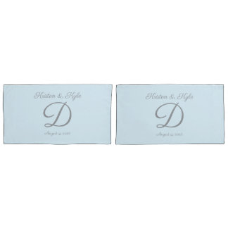 Monogrammed wedding gift  pillowcase