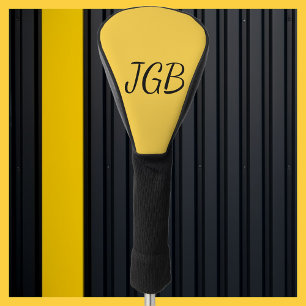 Monogrammed Yellow Gold or Choose Your Color Golf Head Cover