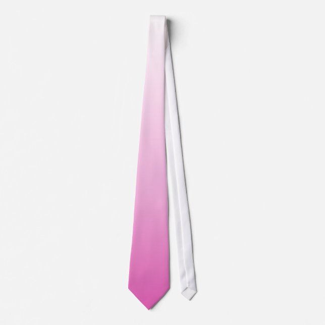 monograms blush pink magenta cherry blossom pink tie (Front)