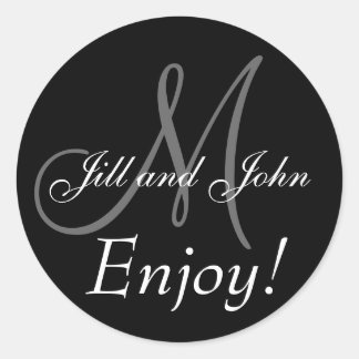 Monograms for Wedding Favour Labels