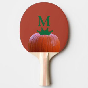Monograms Orange Pumpkin Baby Shower Party Favour Ping Pong Paddle