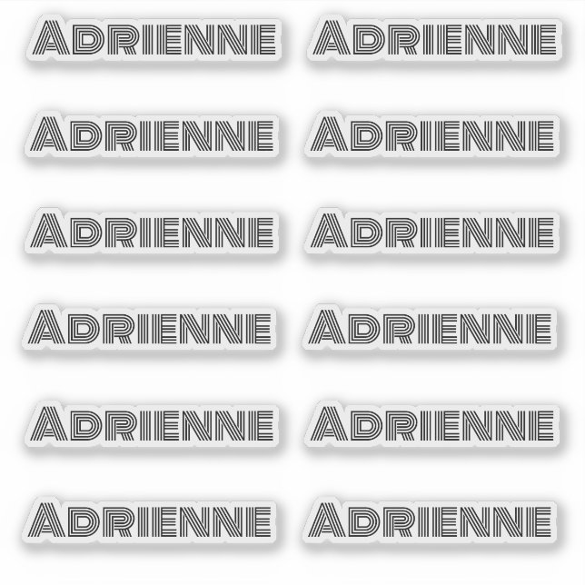 Monoline Big Letters Personalised Name (Front)