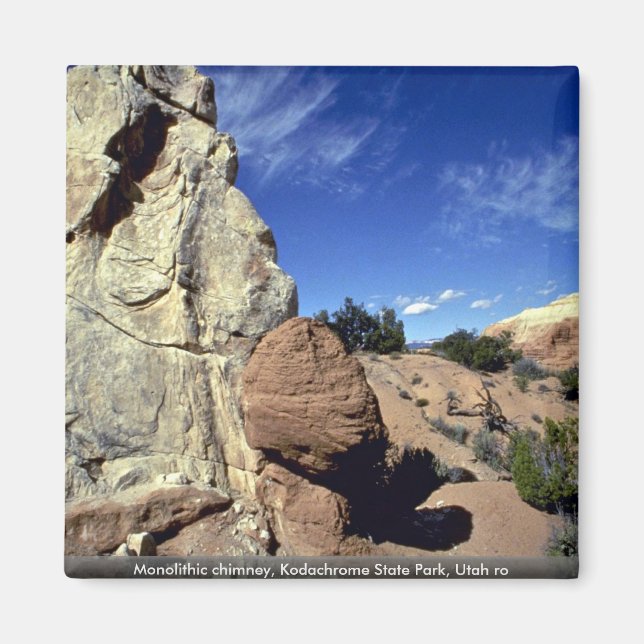 Monolithic chimney, Kodachrome State Park, Utah ro Magnet (Front)