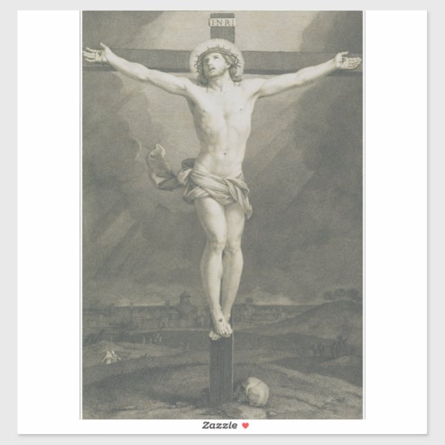 Monomatic Crucifixion Minimalist Art (Sheet)