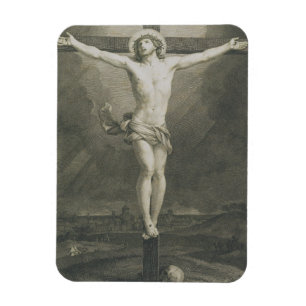 Monomatic Crucifixion Minimalist Art Magnet