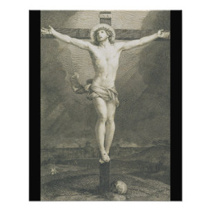 Monomatic Crucifixion Minimalist Art Photo Print