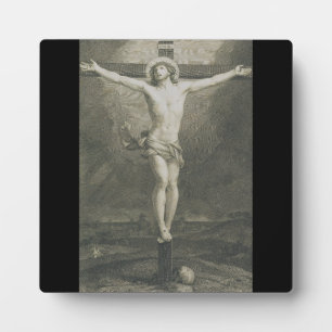 Monomatic Crucifixion Minimalist Art Plaque