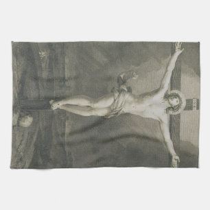 Monomatic Crucifixion Minimalist Art Tea Towel
