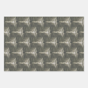 Monomatic Crucifixion Minimalist Art Wrapping Paper Sheet