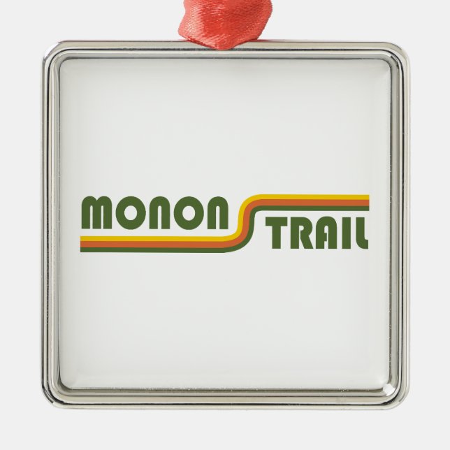 Monon Trail Indiana Metal Tree Decoration (Front)