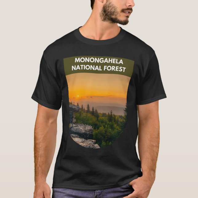 Monongahela National Forest - Sunrise - West Virgi T-Shirt (Front)