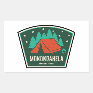 Monongahela National Forest West Virginia Camping Rectangular Sticker