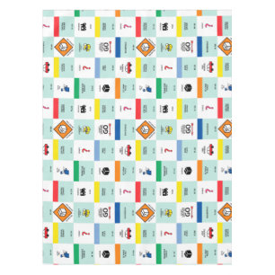 monopoly cardboard game night tablecloth