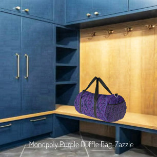 Monopoly Purple Duffle Bag