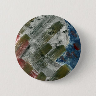 Monoprint Woman and Crow (Raven) 6 Cm Round Badge