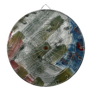 Monoprint Woman and Crow (Raven) Dartboard
