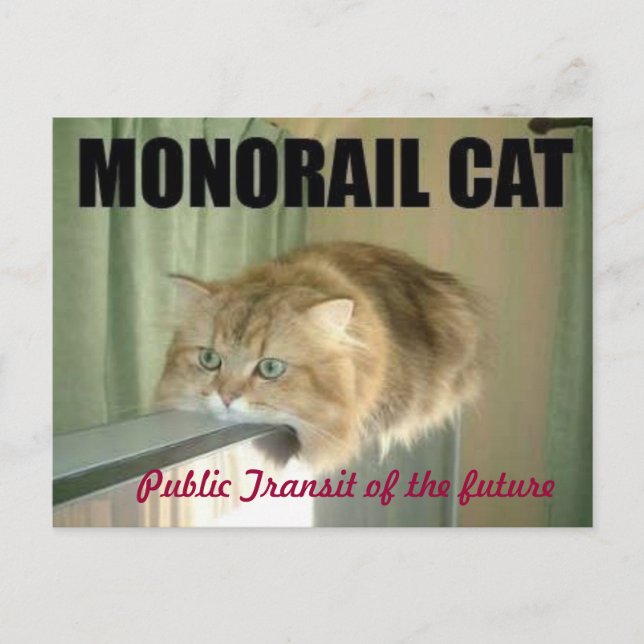 monorailcat postcard (Front)