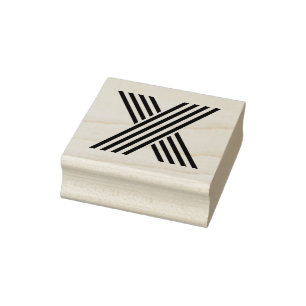 Monoton Letter X Rubber Stamp
