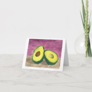 Monotype Avocados Blank Card